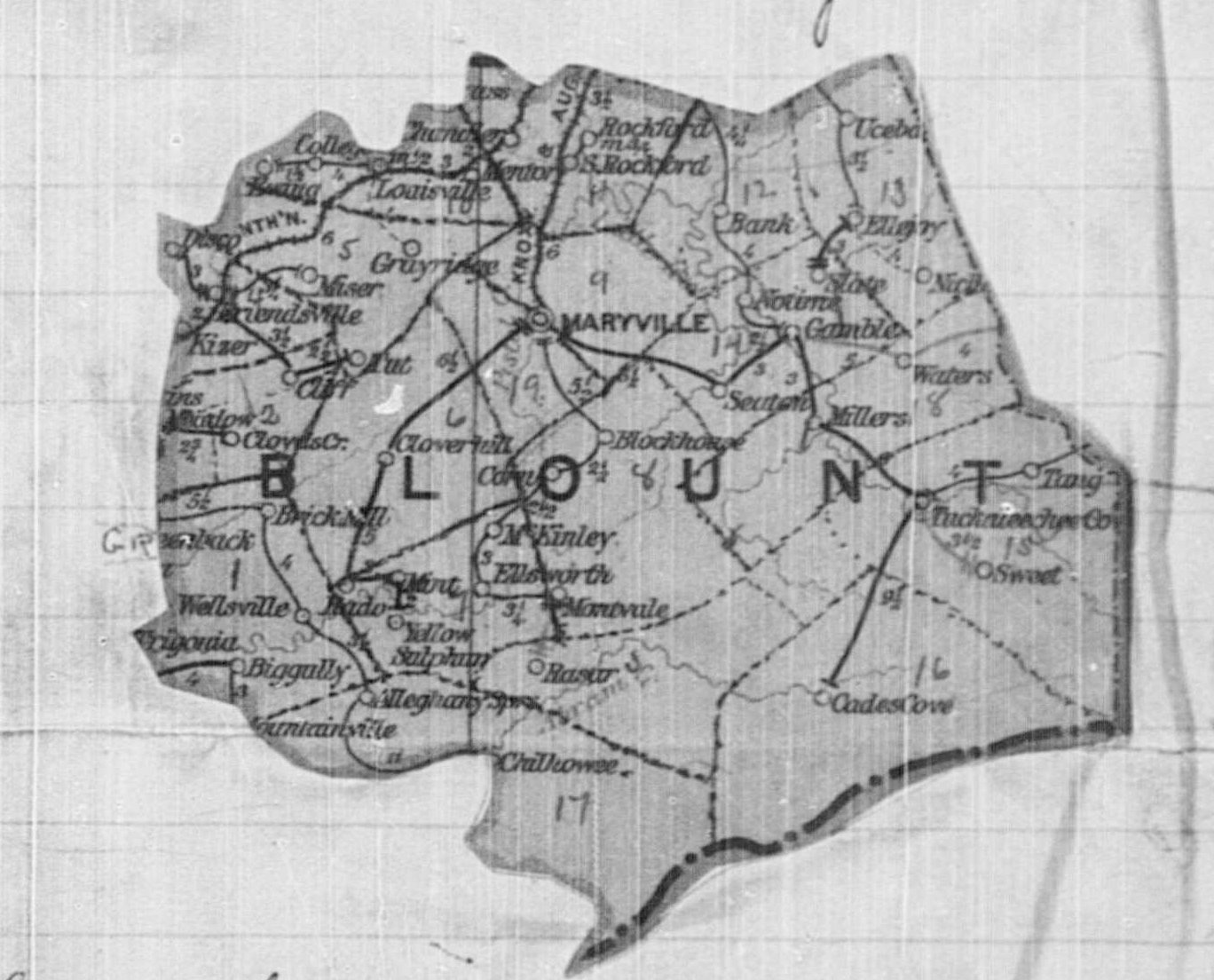 1900 Blount County Census Districts