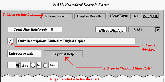 NAIL Search Page