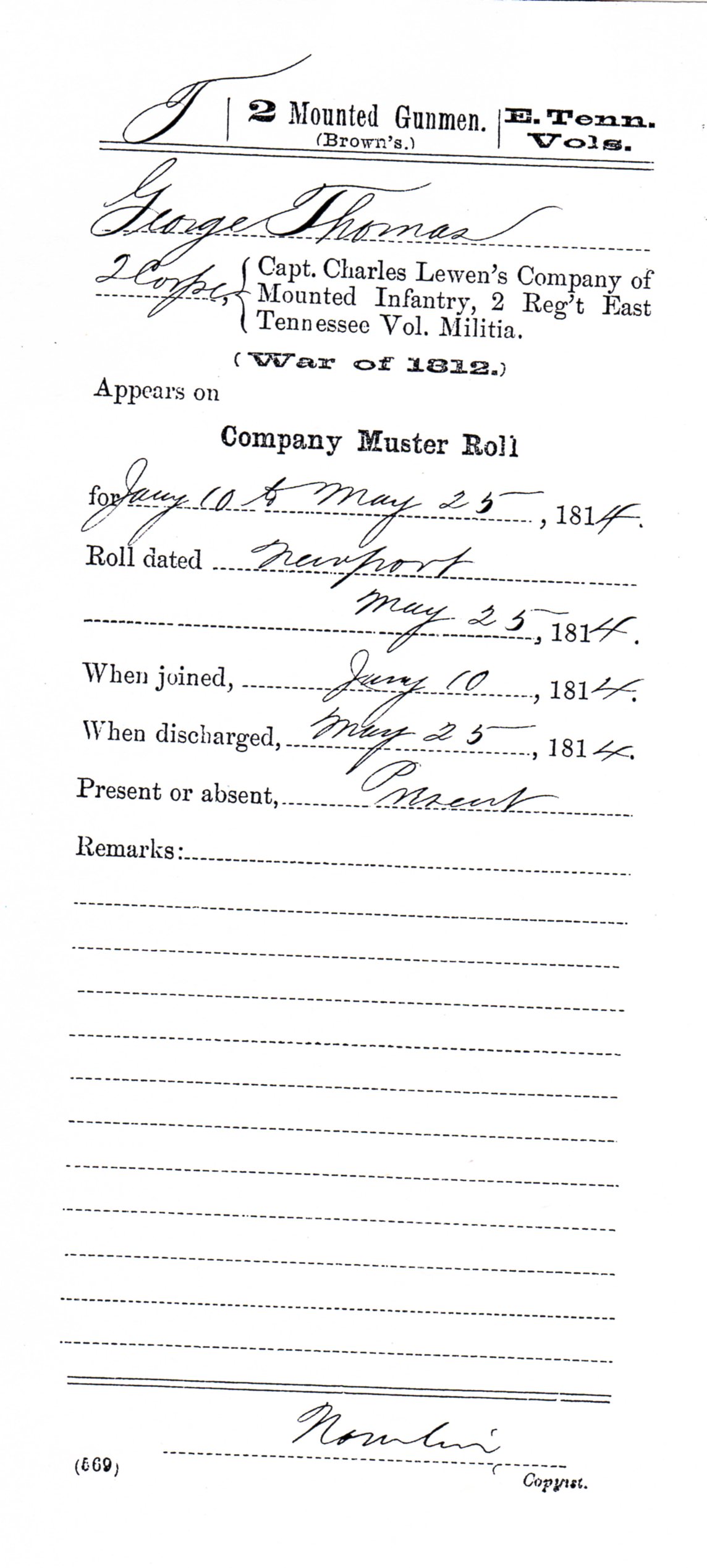 muster roll