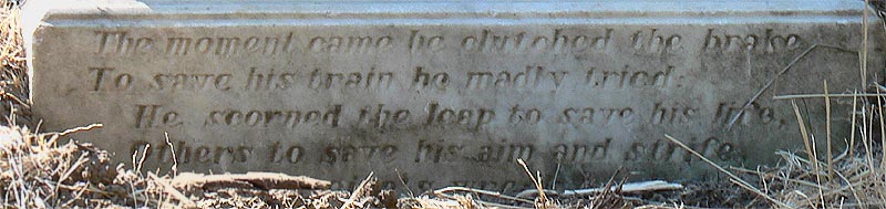 Detail from William Lucas gravemaker