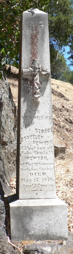 John George Staveley Newton, died 1876