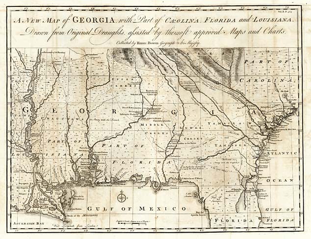 Georgia Map, 1748