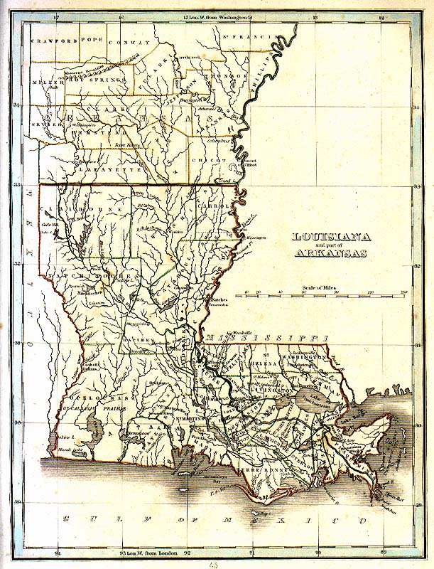 Louisiana - Arkansas 1835 (84K)