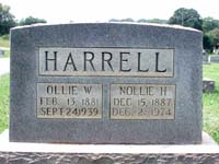 Deputy Sheriff Ollie Harrill's Grave