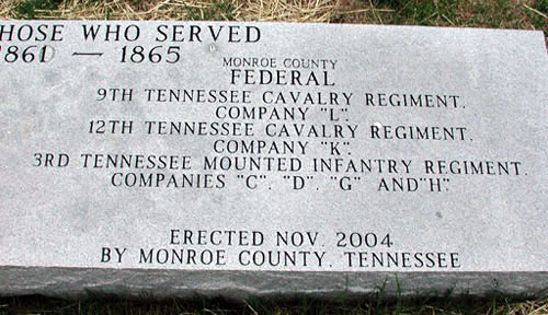 Monroe County, Tennessee Civil War Memorial