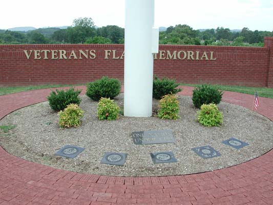 Monroe Co., TN Veterans Flag Memorial
with Snow