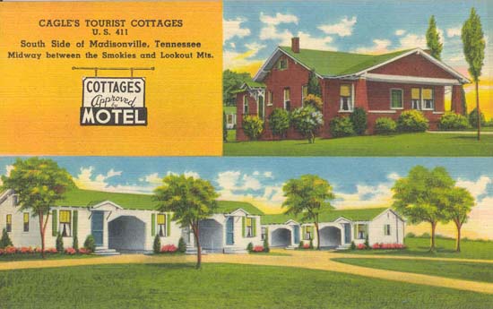 Cagle's Tourist Cottages Postcard