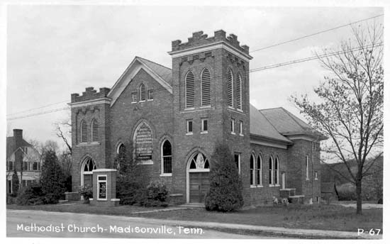 First Methodist Church in Madisonville - Ca. Late 1940's