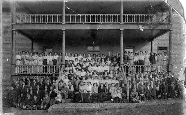 Old Monroe County Central High School Group Photo