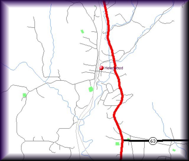 Helenwood, Scott Co, TN Map