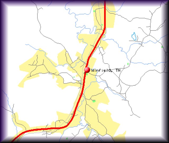 Scott Co, TN Winfield Map