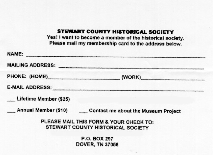 About the Stewart County Historical Society