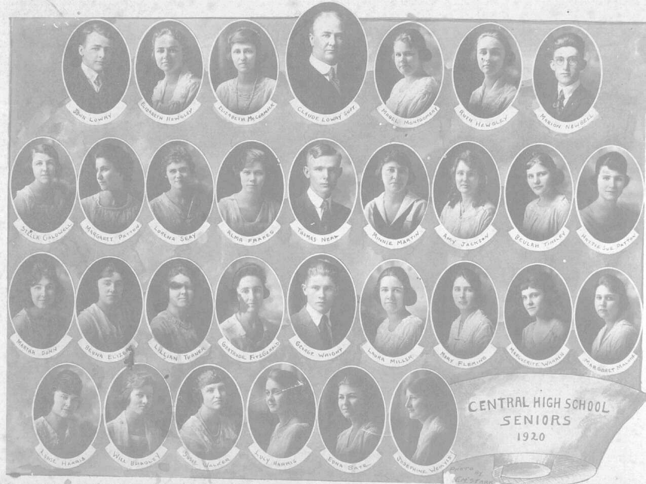 Central High  School Class of 1920