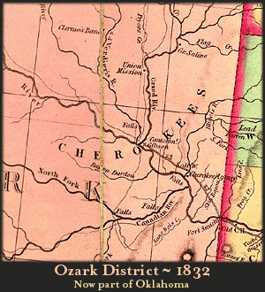 Ozark District Cherokee, 1832