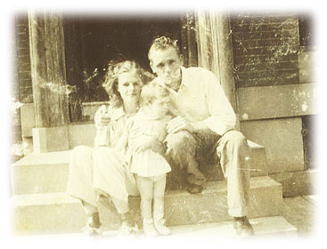 Mom Christine Norman Perkins and Sis (Glenna Ruth Perkins) and Dad, Luther Perkins in Baltimore