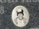 Sarah A.S. Burt,
photo portrait in ceramic