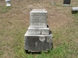 William C. Davis, died 1874,
top portion of gravemarker is missing