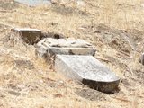 Fallen gravemarker