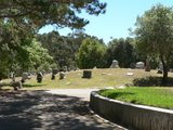 Near private mausoleums