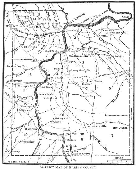 District Map of Hardin County