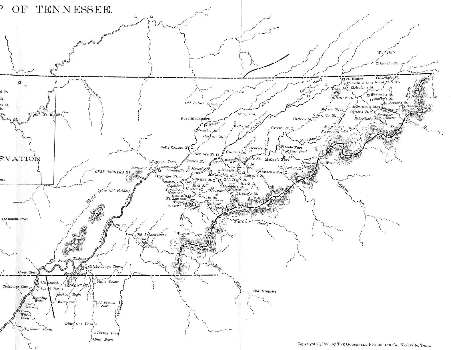 TNGenWeb Goodspeed's 1886 TN Map