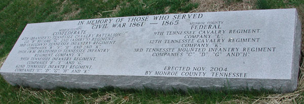 Monroe County, Tennessee Civil War Memorial