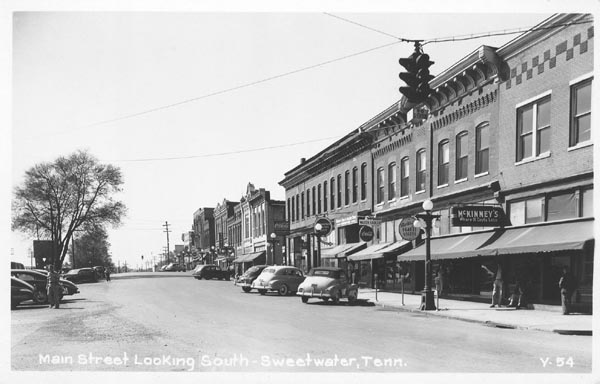 Workers building Green Street, Sweetwater, TN