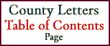 County Letters table of Contents