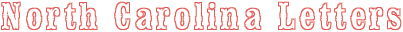 North Carolina Letters