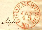 Ogdenburgh postmark.