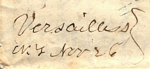 Versailles postmark.