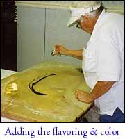 Adding the flavoring and color