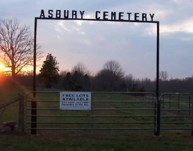 Warren County Tennessee Asbury Cemetery, Hennessee Bridge Road Hwy